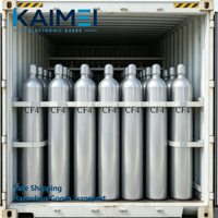 Cilindro de Gas de Acero sin Costuras de 44L/47L para Limpieza y Grabado de Semiconductores CF4 con Válvula DISS716
