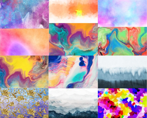 Tissu imprimé personnalisé en soie, étoffe en soie <span class=keywords><strong>de</strong></span> soie à impression numérique marbrée pour collation - Product Image 3