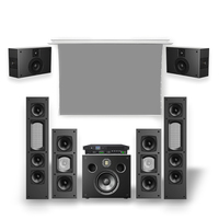 Barra de Sonido 5.1 con Subwoofer, Sistema de Audio con Altavoces, Ideal para Sistema de Cine en Casa, Fabricada a Medida en Material Metálico
