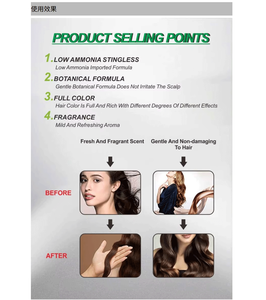 Shampoo Colorante Organico OEM 3 in 1 in Gel con Olio di Argan Bianco e Ginseng Vegano per <span class=keywords><strong>Capelli</strong></span> Neri - Product Image 5