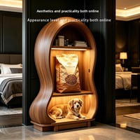 Creatief binnenhuis van massief hout in de vorm van een dierenriemdier, huisdierenmeubilair voor katten en honden
