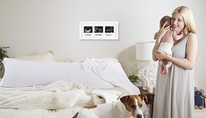 Cadre photo triple pour échographie de bébé, cadeau de fête prénatale pour les futurs parents, décoration de chambre d'enfant - Product Image 5