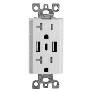 Tomacorrientes USB Barep, Tomacorrientes Eléctricos USB de 30 W, Cargador de Pared Resistente a Manipulaciones - Product Image 5