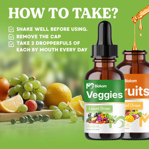 Vendita calda OEM integratori di frutta e verdura di alta qualità natura biologica frutta e verdura vitamina gocce liquide per l'equilibrio - Product Image 4
