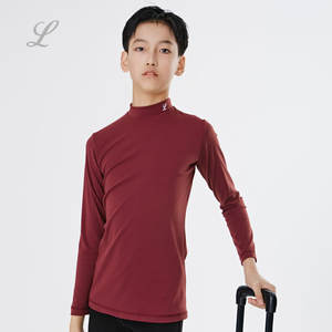 LA CICOGNA Vêtements d'entraînement de patinage artistique pour garçons, collection L Family, haute élasticité, absorbant la transpiration, pour la scène et le yoga - Product Image 1