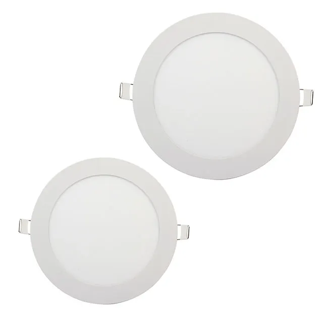 Dimmable Recessed 울트라 슬림 스퀘어 라운드 가격 12w 15w 18w 천장 Led 패널 빛