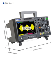 Oscilloscope numérique Hantek DSO2D10 DSO2D15 100 MHz 150 MHz avec source de signal interne et double canal