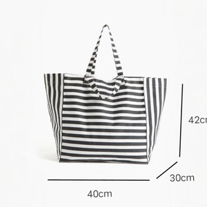 Eco Chic algodón orgánico lona <span class=keywords><strong>Shopper</strong></span> Tote estilo de moda con asa de cuerda logotipo personalizado - Product Image 3