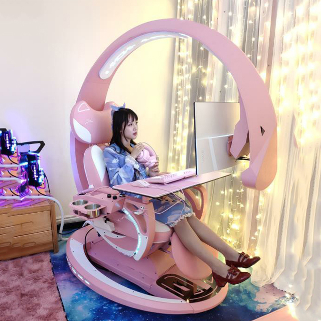 LED Light E-Sports Gaming Cockpit Chair - Zero Gravity, RGB
