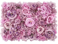 Neppe lavendel kunstwerk canvas ballonnen droge veren huur mij nep roze bloem aanbieding glanzende nep bloemen wanddecoratie