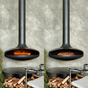 Cheminée suspendue au <span class=keywords><strong>bio</strong></span>éthanol, style moderne, grande taille, personnalisable, à montage sur toit, en fer, vente flash CRUISE - Product Image 4