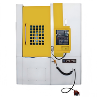 Tour vertical et fraiseuse CNC robuste VTC700 avec système de commande GSK, centre de tournage à broche unique