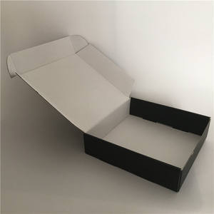 Cajas de entrega de correo plegables reciclables personalizadas, cajas de embalaje de ropa interior de vestido de papel negro para ropa - Product Image 6