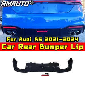 Car Rear Bumper Lip Rear Bumper <b>Splitter</b> Diffuser Spoiler Bumper Guard Protector For Audi A5 2021-2024 Body Kit Car Accessories - Product Image 2