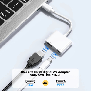 Adaptador USB-C HDTV <span class=keywords><strong>4K</strong></span> con Cable Trenzado de Nailon, Compatible con iPhone, iPad, MacBook, <span class=keywords><strong>Galaxy</strong></span>, Surface, Conector HDMI, Adaptador VGA, Hub USB - Product Image 5