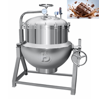 Marmite de cuisson électrique multifonction verticale inclinable en acier inoxydable de 100 L avec enveloppe chauffante