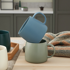 Bán buôn tùy chỉnh hiện đại gốm Nordic Màu tráng men Cà Phê Cốc Gốm buổi chiều Tea Cup cho các cặp vợ chồng - Product Image 4