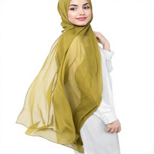 Écharpes pour femmes - Hijab classique en jersey modal, châle extensible en coton doux, long foulard en jersey pour femmes musulmanes, hijab uni à enrouler sur la tête - Product Image 4