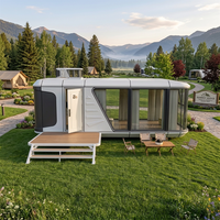 Cabine Capsule Spatiale Économique à Assemblage Rapide, Maison Préfabriquée Mobile, Chambre Touristique Extérieure, Hébergement de Campagne pour Sites Touristiques Scéniques
