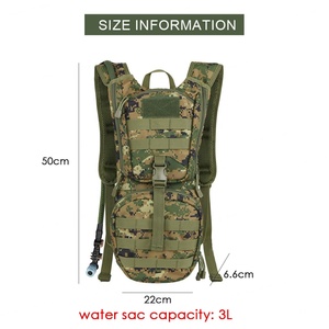 Mochila Táctica de Hidratación Personalizada para Senderismo, Escalada y Supervivencia al Aire Libre con Bolsa de Agua de TPU de 2L 3L - Product Image 2