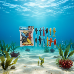 M.Costia Ocean Animal Toys 12 Pieces Plastic Sea Creatures For Kids Playset - Product Image 2