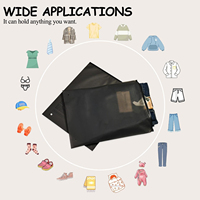 Sacs d'emballage en plastique biodégradable noir mat givré à fermeture éclair Fengxing de haute qualité pour vêtements