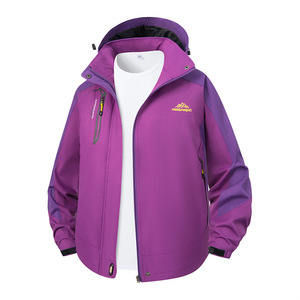 Chaqueta Impermeable y Cortavientos con Capucha Desmontable para Mujer, Marca Keshka, para Invierno, Manga Larga, Ropa Deportiva para Exteriores - Product Image 3