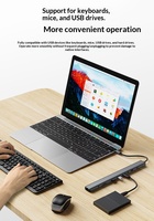 Convertisseur Hub Type-C 10-en-1, lecteur de carte USB3.0 HD, audio, interface Ethernet, station d'accueil multifonction pour ordinateur portable