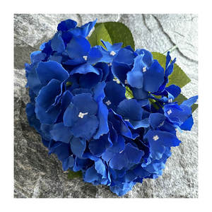 <span class=keywords><strong>Bouquet</strong></span> d'hortensia réaliste à 5 têtes avec feuilles fleur artificielle vente chaude maison salon décor <span class=keywords><strong>de</strong></span> mariage - Product Image 5