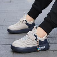 Baskets de course imperméables en cuir synthétique pour garçons, collection automne-hiver, semelle en caoutchouc, décontractées, pour grands enfants, idéales pour l'école