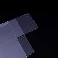 Emballage cadeau boîte plastique transparente carrée pliante