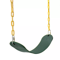 Balançoire de jardin en EVA colorée en forme de U pour enfants avec chaîne de 1,2 m