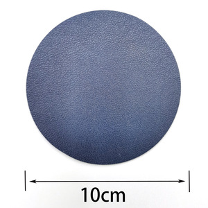 Sous-verre en cuir vegan de luxe de haute qualité, imprimé, rond et doux, avec logo, pour boissons, café, bière - Product Image 6