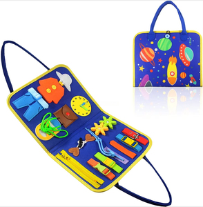 Tableau d'activités pour tout-petits avec <span class=keywords><strong>page</strong></span> DIY, 20 en 1, jouets Montessori, jouets sensoriels, jouets éducatifs préscolaires, livre sensoriel pour enfants - Product Image 5