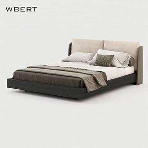 Wbert เตียงคู่ทำจากไม้เนื้อแข็งแบบอิตาลีสำหรับโรงแรมวิลล่าเฟอร์นิเจอร์ห้องนอนปรับแต่งได้ - Product Image 2