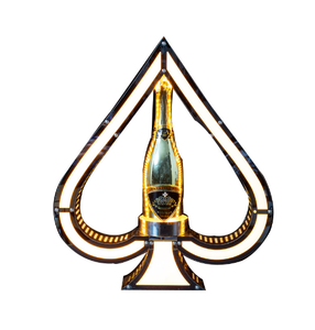 ที่วางขวดไวน์สแตนเลสสตีลเรืองแสง LED ดีไซน์หรูหรา รูปทรงสวยงาม สำหรับถังน้ำแข็งปาร์ตี้และถังเครื่องดื่มสำหรับแชมเปญ - Product Image 4