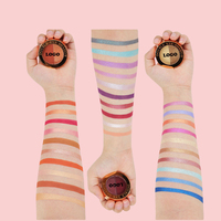Palette de fards à paupières vegan imperméable de qualité supérieure du fournisseur OEM, 12 couleurs lumineuses longue tenue, logo personnalisé, maquillage en poudre économique
