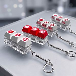 Merchandising Kpop de la Gira Mundial 2026: Juguete Fidget Clicker de Plástico de Descompresión de Triple Clic y Llavero con Tecla Luminosa K-pop para Regalo - Product Image 3