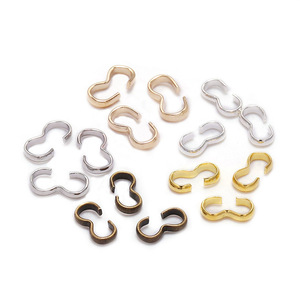 Cierre de tres formas para la fabricación de pulseras, en plata, oro, bronce antiguo, blanco, KKC, chapado en oro, accesorios de joyería DIY. - Product Image 2