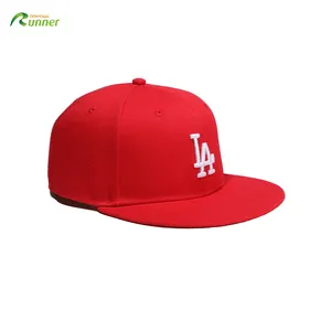 Runner Hot New Product Of ODM Plain Cotton Customized Puff Logo Sports Caps Explosive Models Red Snapback Caps Gorras