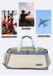 Mochila Deportiva de Viaje de Gran Capacidad con Logotipo Personalizado, Bolsa de Gimnasio Portátil con Compartimento para Zapatos, Bolsa Deportiva de Nailon de Diseño - Product Image 5