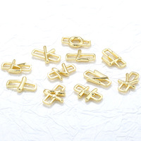 26 lettres anglaises en perles électro-plaquées, bracelet DIY, collier, accessoires pour les mains, vente en gros VZ522, plaqué or 18 carats