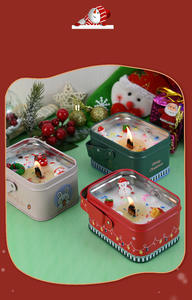 Ensemble de mini-bougies parfumées en cire de soja pour Noël, nouveauté, parfumées, forme d'arbre de Noël, mariages - Product Image 6