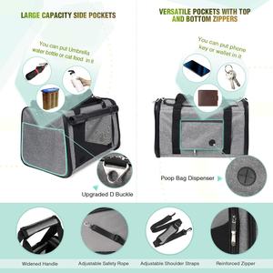 ตาข่ายสะท้อนแสงสำหรับใส่สัตว์เลี้ยงแบบพกพาพับได้กระเป๋าใส่สัตว์เลี้ยงขนาดเล็กที่ใส่ลูกสุนัขแมว - Product Image 4