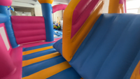 LilyToys - Location de structures gonflables pour fêtes d'enfants - Combo toboggan gonflable de jardin - Jouets