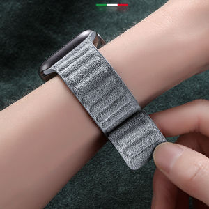 Lagerräumungsaktion Klassische Magnetische Wildleder-Uhrenarmbänder für Alcantara 38mm/40mm iWatch 1/2/3/4/5/6/7/8/9/S10/SE/Ultra Armband - Product Image 2