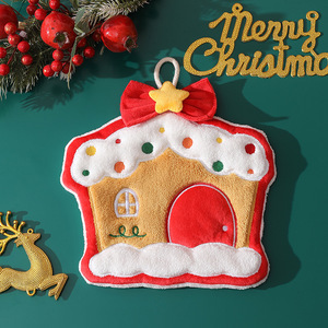 FF3400 Xmas Christmas Santa <b>Hand</b> Drying <b>Towel</b> Soft Absorbent Cleaning Cloths Rags Christmas <b>Hand</b> <b>Towel</b> for Bathroom <b>Kitchen</b> - Product Image 5