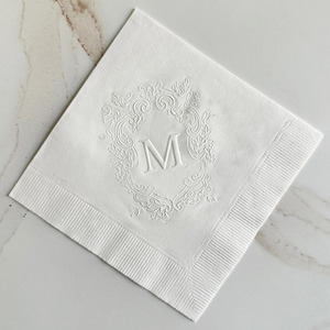Serviettes <span class=keywords><strong>en</strong></span> <span class=keywords><strong>papier</strong></span> personnalisées pour fête, imprimées <span class=keywords><strong>en</strong></span> relief, avec estampage à chaud, design imprimé, rose, pour cocktail <span class=keywords><strong>de</strong></span> mariage - Product Image 6