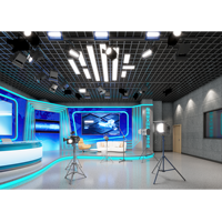 Matériaux de conception de solutions acoustiques pour studios multimédias, absorption acoustique pour espaces de diffusion, éléments muraux et de plafond, contrôle de l'écho