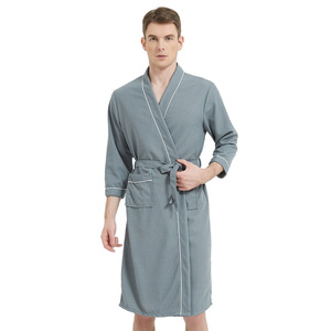 Nuovo <span class=keywords><strong>Set</strong></span> <span class=keywords><strong>Accappatoio</strong></span> Waffle 2026 per Coppie, 4 Stagioni, in Cotone Turco, Kimono da Hotel e Spa per <span class=keywords><strong>Uomo</strong></span> e <span class=keywords><strong>Donna</strong></span> - Product Image 6